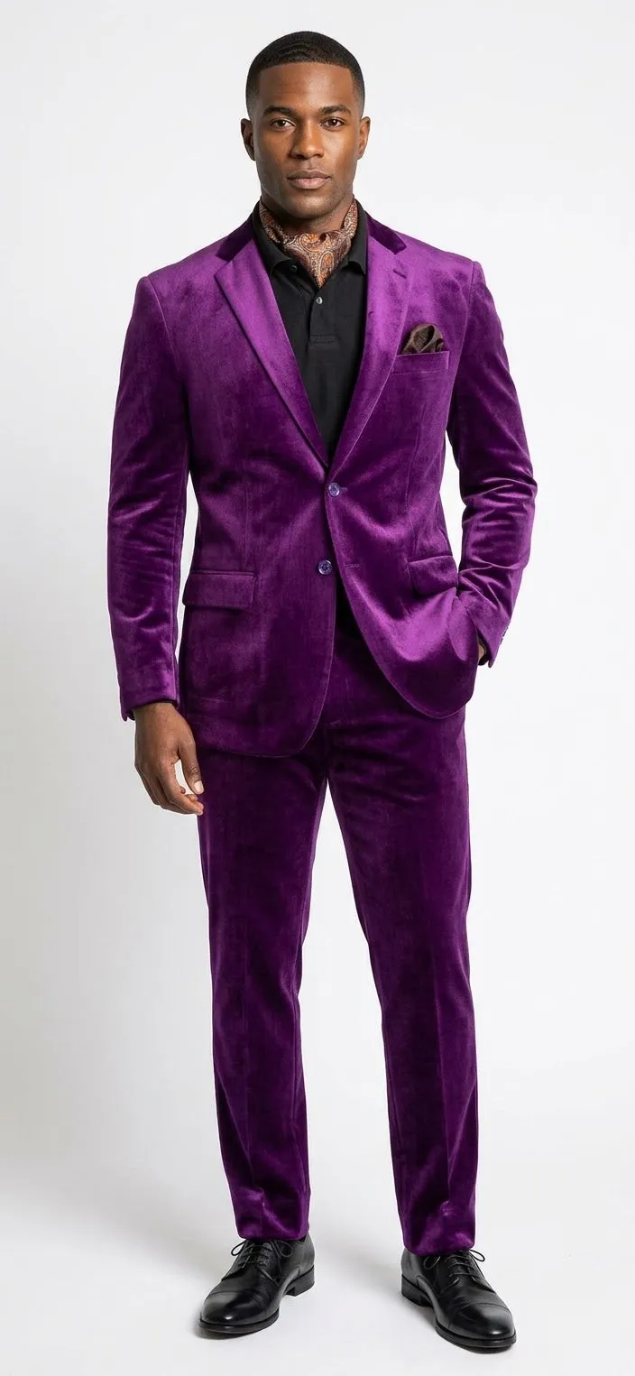 Purple velvet blazer from the Black Tie Style product collection